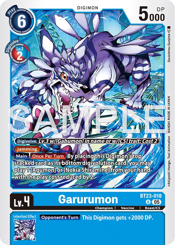 Garurumon [BT23-018] [Hackers' Slumber] - Destination Retro