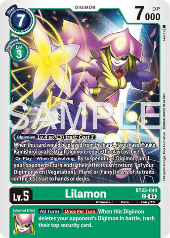 Lilamon [BT23-044] [Hackers' Slumber] - Destination Retro