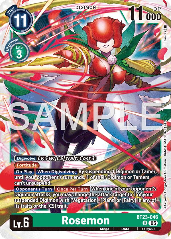 Rosemon [BT23-046] [Hackers' Slumber] - Destination Retro