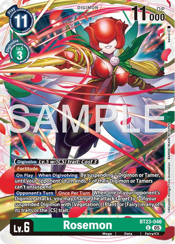 Rosemon [BT23-046] [Hackers' Slumber] - Destination Retro