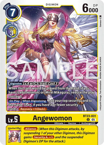 Angewomon [BT23-031] [Hackers' Slumber] - Destination Retro