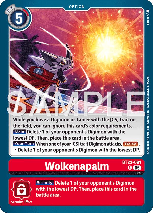 Wolkenapalm [BT23-091] [Hackers' Slumber] - Destination Retro
