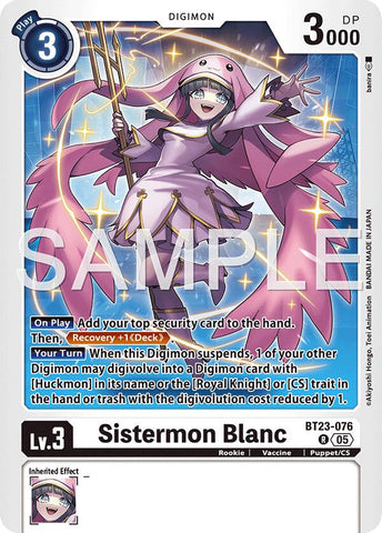 Sistermon Blanc [BT23-076] [Hackers' Slumber] - Destination Retro