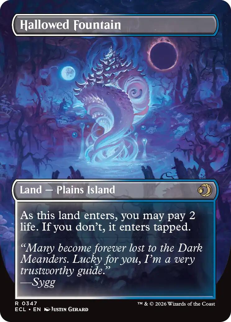 Hallowed Fountain (Borderless) [Lorwyn Eclipsed] - Destination Retro