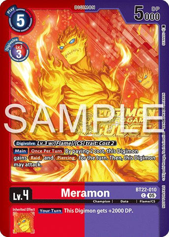 Meramon [BT22-010] (Judge Pack 2025 Wave 2) [Cyber Eden] - Destination Retro