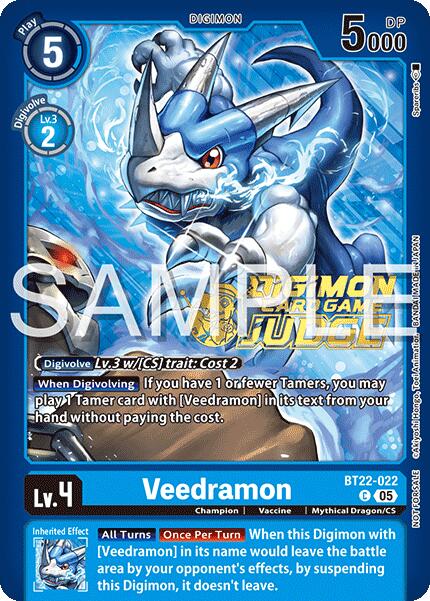Veedramon [BT22-022] (Judge Pack 2025 Wave 2) [Cyber Eden] - Destination Retro