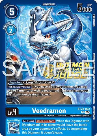 Veedramon [BT22-022] (Judge Pack 2025 Wave 2) [Cyber Eden] - Destination Retro