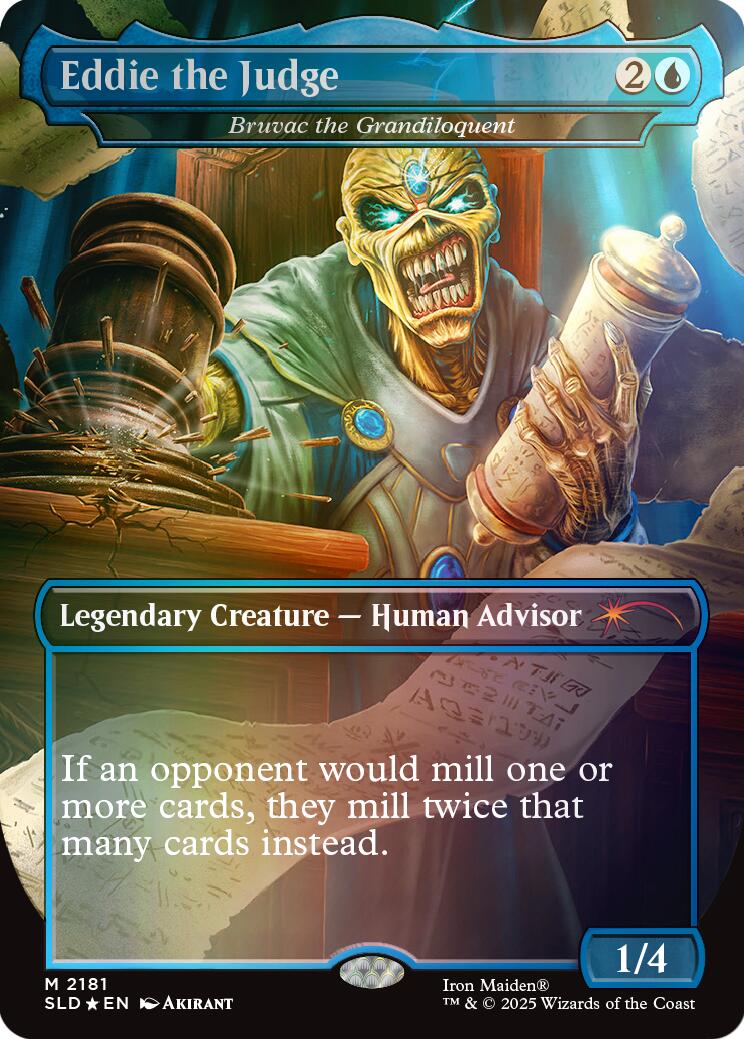 Eddie the Judge - Bruvac the Grandiloquent (Rainbow Foil) [Secret Lair Drop Series] - Destination Retro