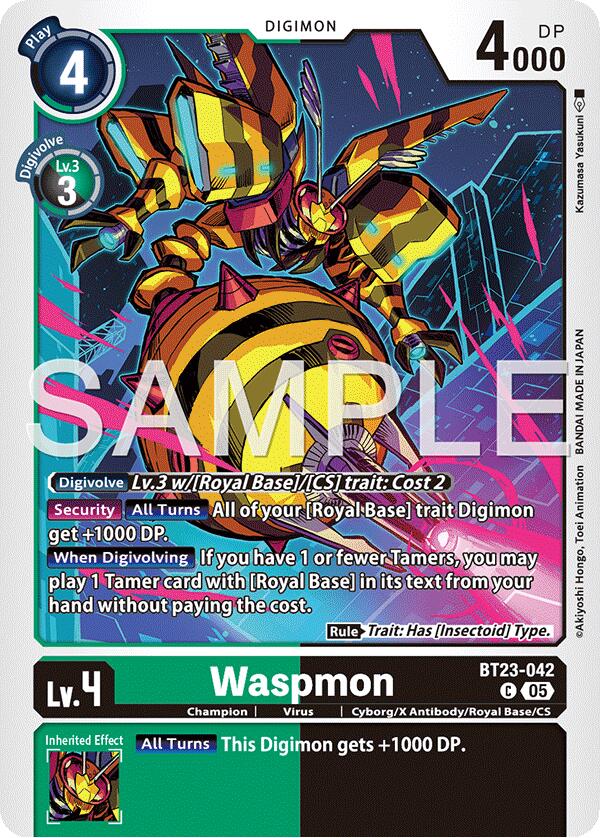 Waspmon [BT23-042] [Hackers' Slumber] - Destination Retro