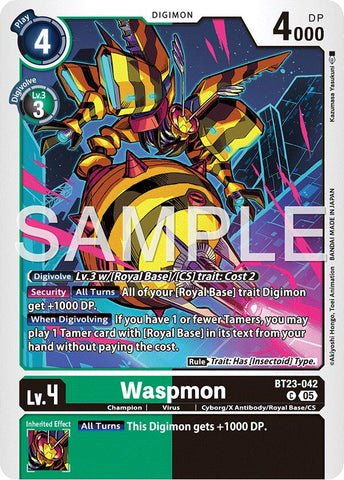 Waspmon [BT23-042] [Hackers' Slumber] - Destination Retro