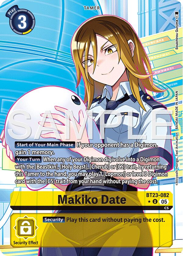 Makiko Date [BT23-082] (Alternate Art) [Hackers' Slumber] - Destination Retro