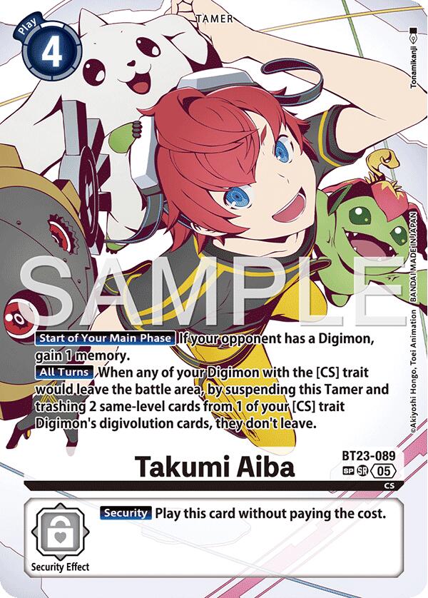 Takumi Aiba [BT23-089] (SP) [Hackers' Slumber] - Destination Retro