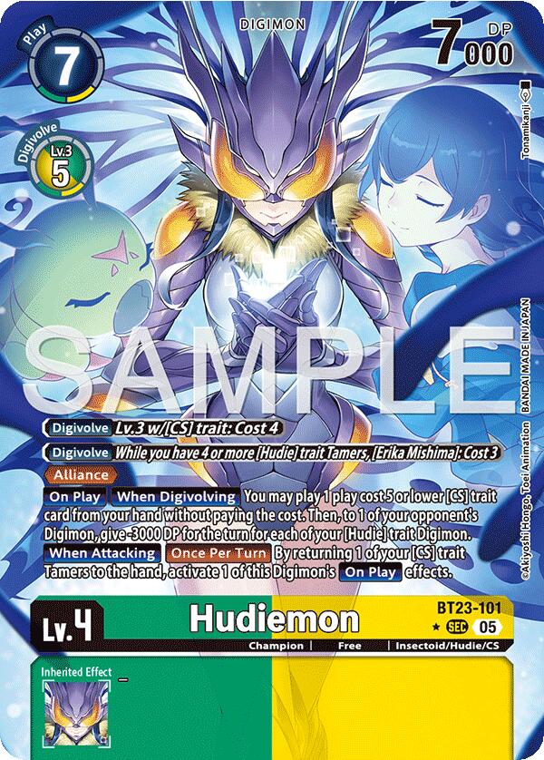 Hudiemon [BT23-101] (Alternate Art) [Hackers' Slumber] - Destination Retro
