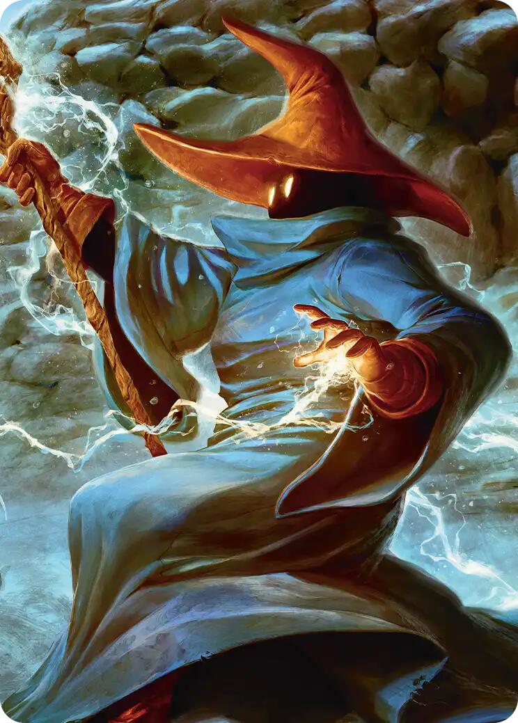 The Destined Black Mage Scene Art Card [FINAL FANTASY Art Series] - Destination Retro