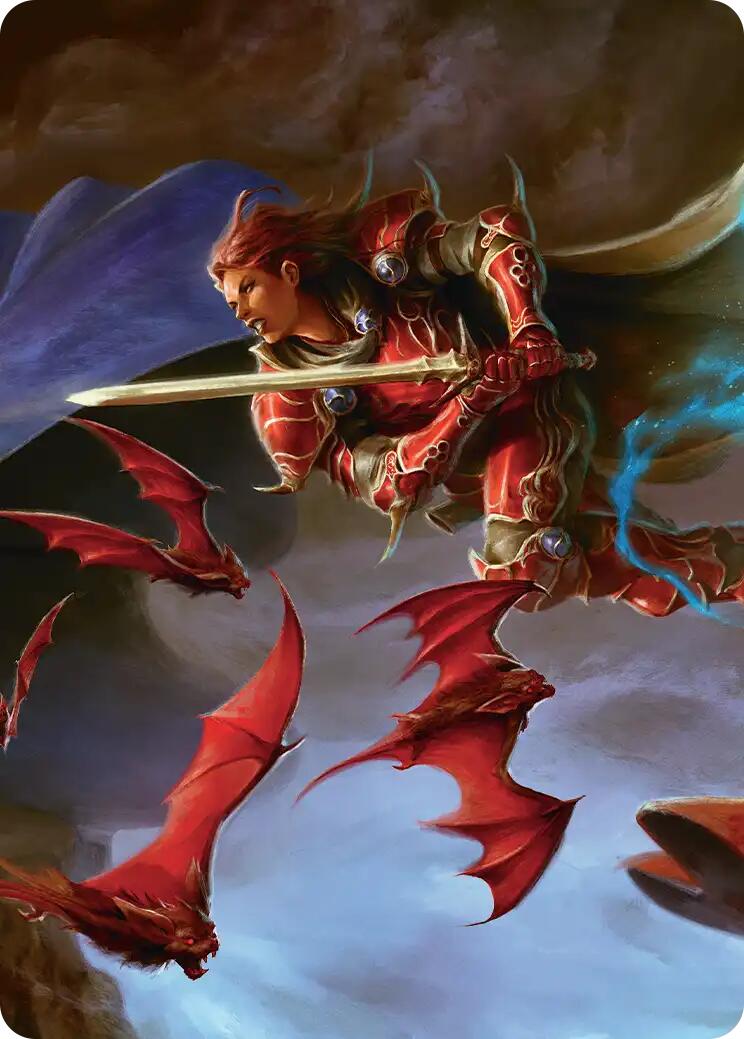 The Destined Warrior Scene Art Card [FINAL FANTASY Art Series] - Destination Retro