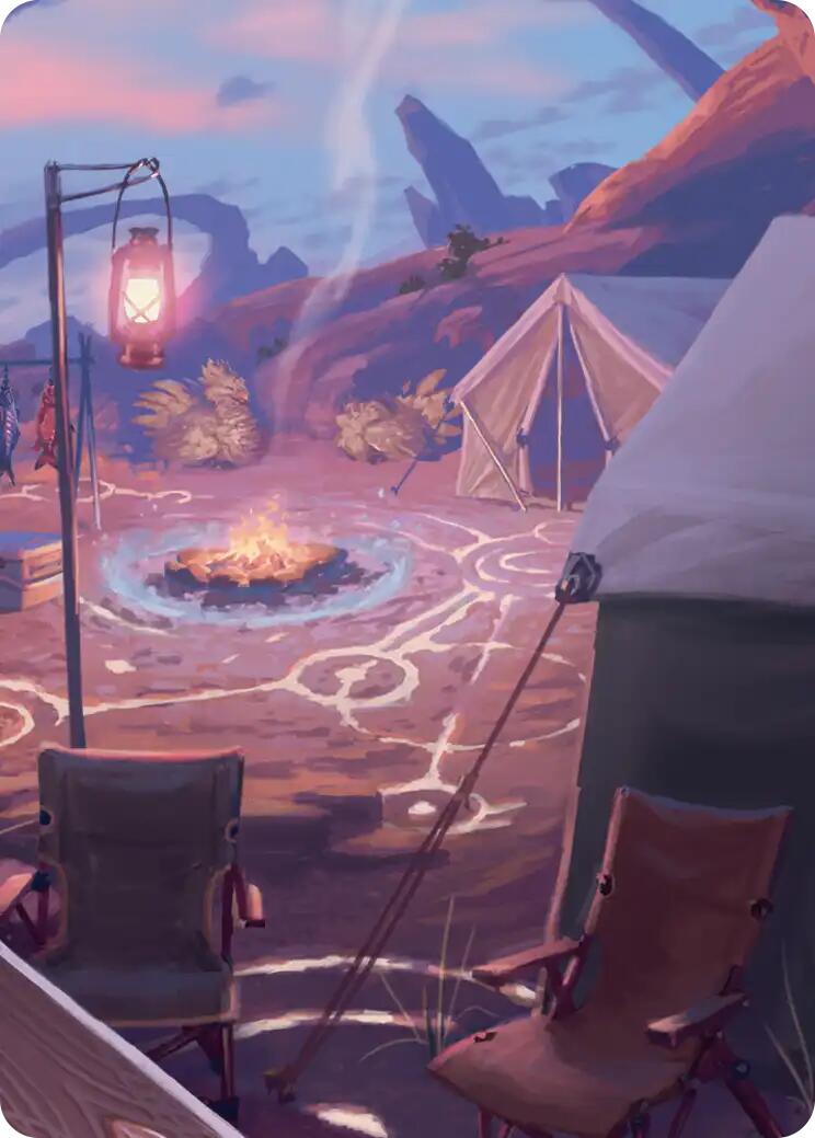 Chocobo Camp Scene Art Card [FINAL FANTASY Art Series] - Destination Retro