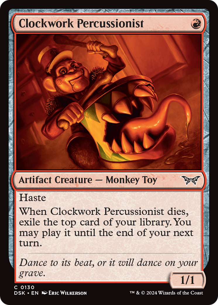 Clockwork Percussionist (0130) [Duskmourn: House of Horror] - Destination Retro