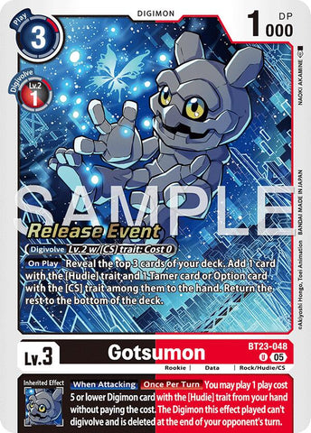 Gotsumon [BT23-048] [Hackers' Slumber Release Event Cards] - Destination Retro