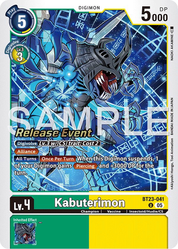 Kabuterimon [BT23-041] [Hackers' Slumber Release Event Cards] - Destination Retro