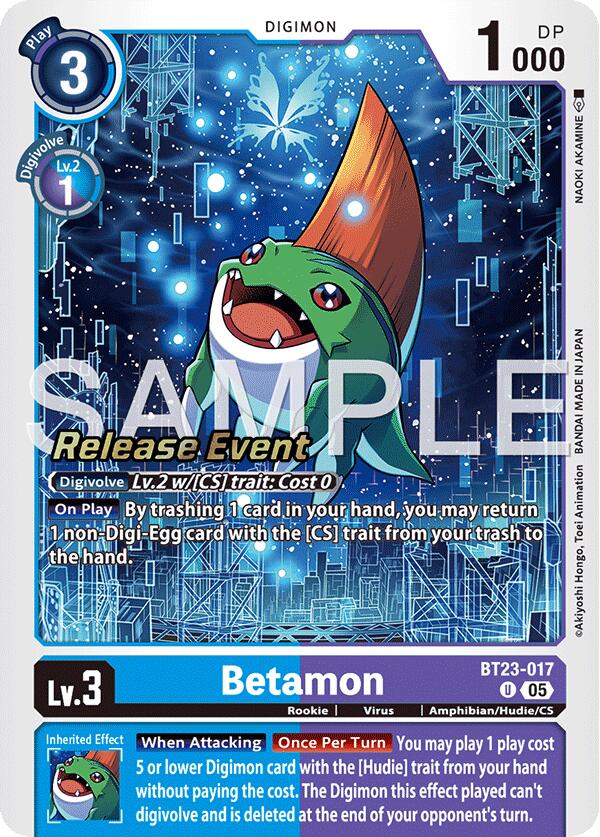Betamon [BT23-017] [Hackers' Slumber Release Event Cards] - Destination Retro