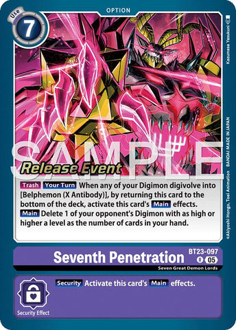 Seventh Penetration [BT23-097] [Hackers' Slumber Release Event Cards] - Destination Retro