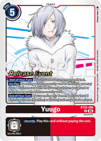 Yuugo [BT23-086] [Hackers' Slumber Release Event Cards] - Destination Retro