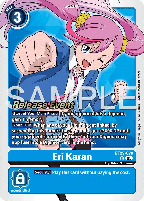 Eri Karan [BT23-079] [Hackers' Slumber Release Event Cards] - Destination Retro