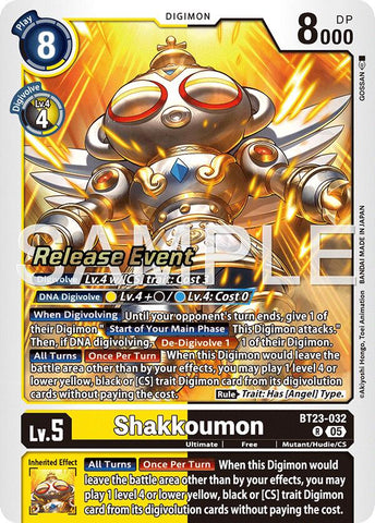 Shakkoumon [BT23-032] [Hackers' Slumber Release Event Cards] - Destination Retro