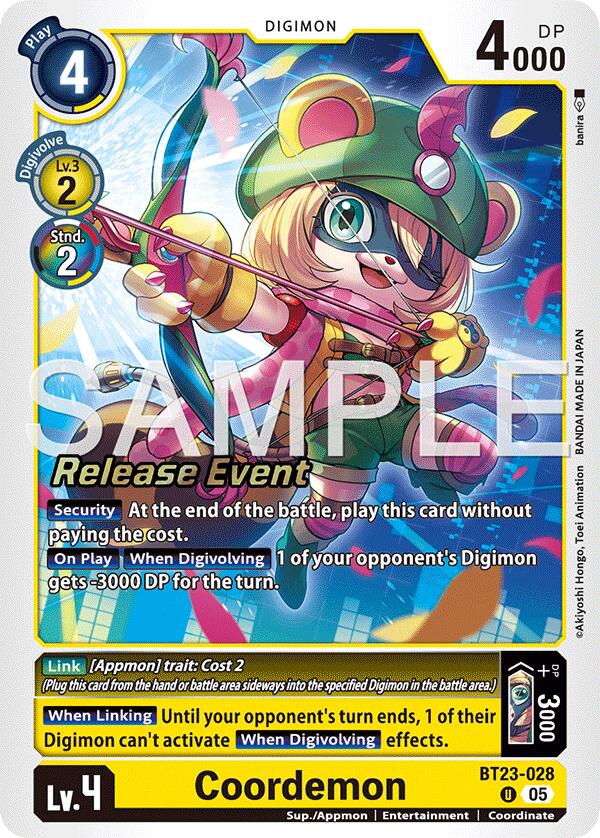 Coordemon [BT23-028] [Hackers' Slumber Release Event Cards] - Destination Retro