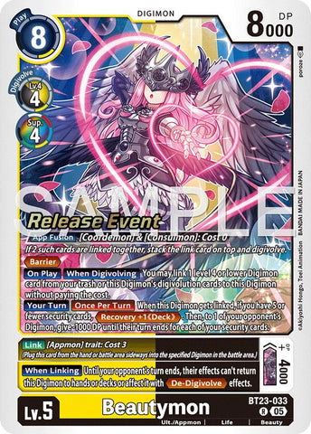 Beautymon [BT23-033] [Hackers' Slumber Release Event Cards] - Destination Retro