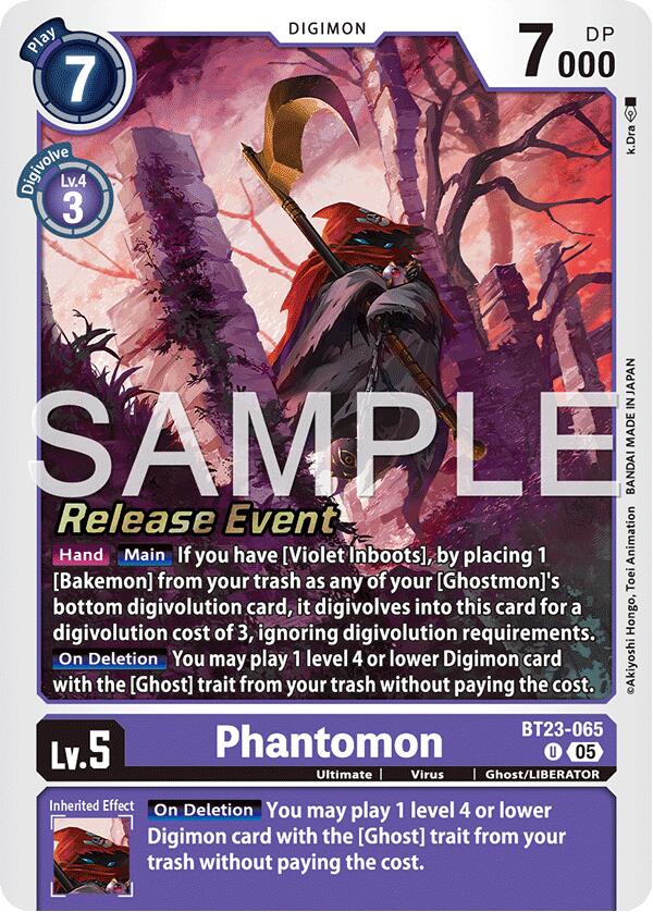 Phantomon [BT23-065] [Hackers' Slumber Release Event Cards] - Destination Retro
