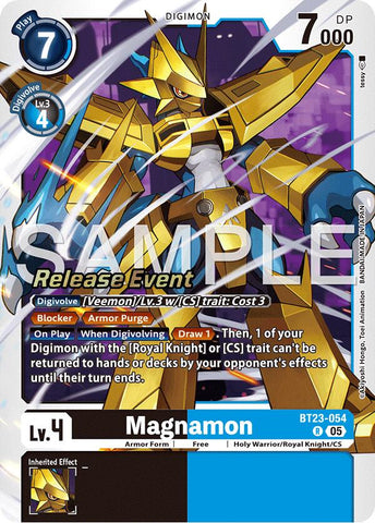 Magnamon [BT23-054] [Hackers' Slumber Release Event Cards] - Destination Retro