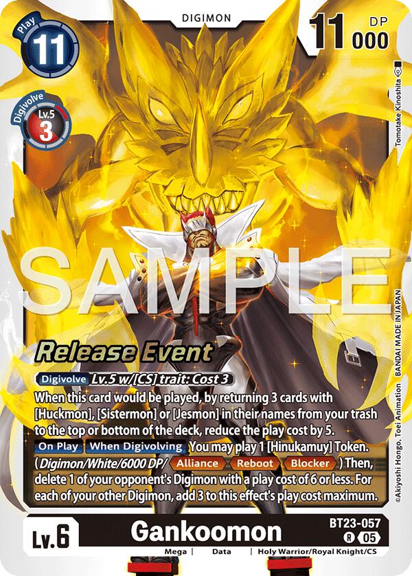 Gankoomon [BT23-057] [Hackers' Slumber Release Event Cards] - Destination Retro