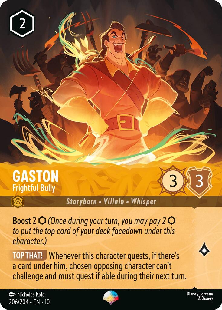 Gaston - Frightful Bully (Epic) (206/204) [Whispers in the Well] - Destination Retro
