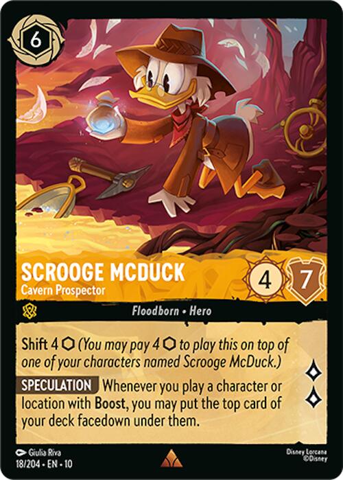 Scrooge McDuck - Cavern Prospector (18/204) [Whispers in the Well] - Destination Retro
