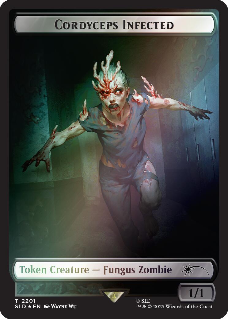 Cordyceps Infected Token (2201) (Rainbow Foil) [Secret Lair Drop Series] - Destination Retro
