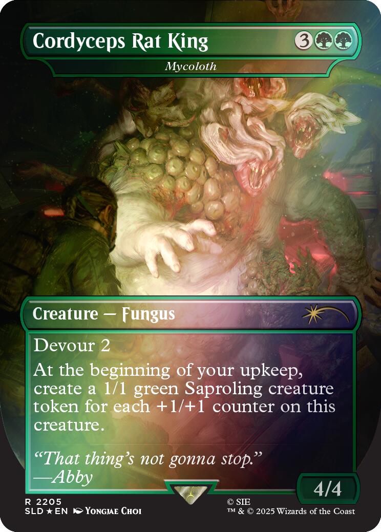 Cordyceps Rat King - Mycoloth (Rainbow Foil) [Secret Lair Drop Series] - Destination Retro