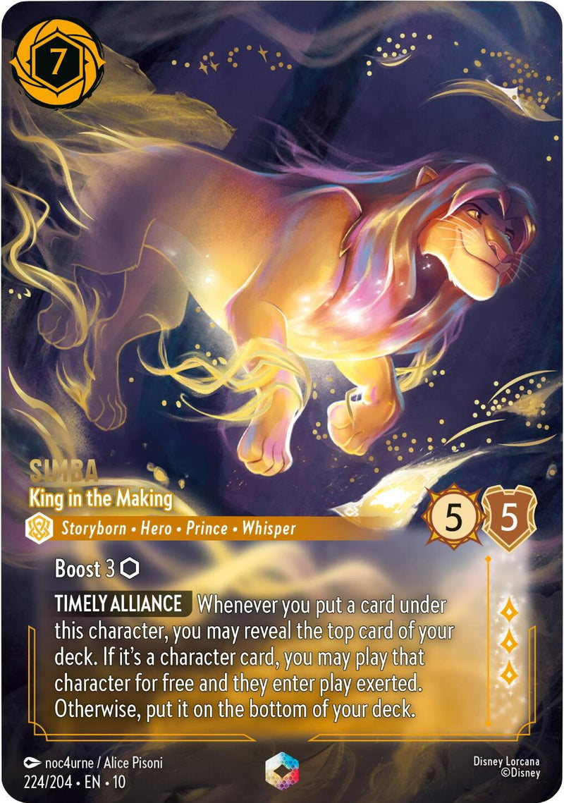 Simba - King in the Making (Enchanted) (224/204) [Whispers in the Well] - Destination Retro