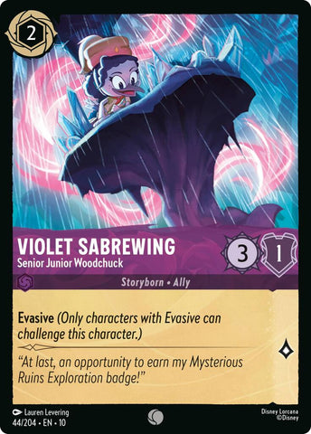Violet Sabrewing - Senior Junior Woodchuck (44/204) [Whispers in the Well] - Destination Retro