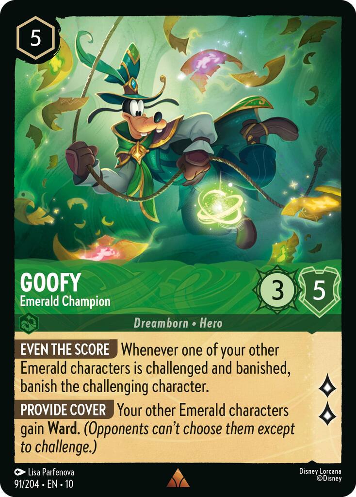 Goofy - Emerald Champion (91/204) [Whispers in the Well] - Destination Retro