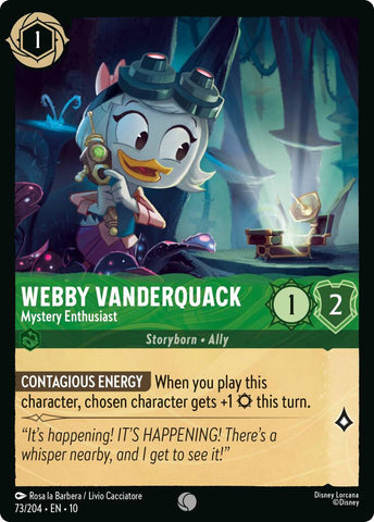 Webby Vanderquack - Mystery Enthusiast (73/204) [Whispers in the Well] - Destination Retro