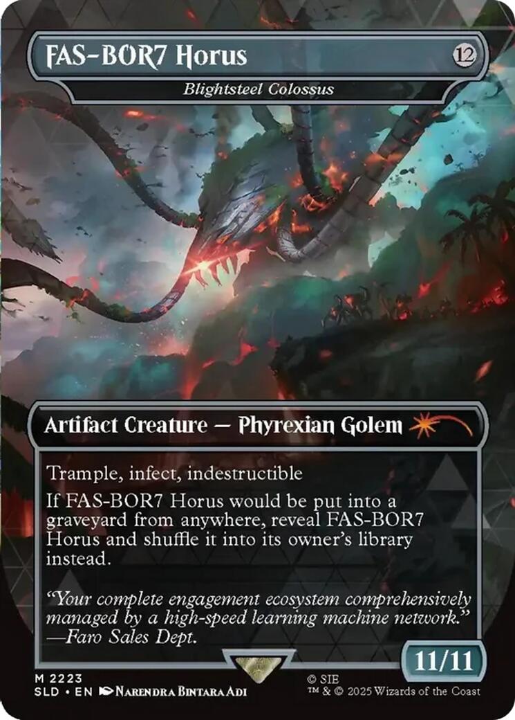 FAS-BOR7 Horus - Blightsteel Colossus [Secret Lair Drop Series] - Destination Retro