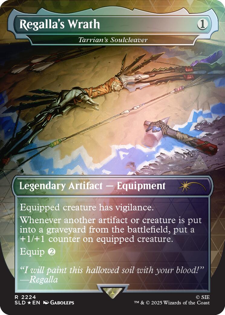 Regalla's Wrath - Tarrian's Soulcleaver (Rainbow Foil) [Secret Lair Drop Series] - Destination Retro