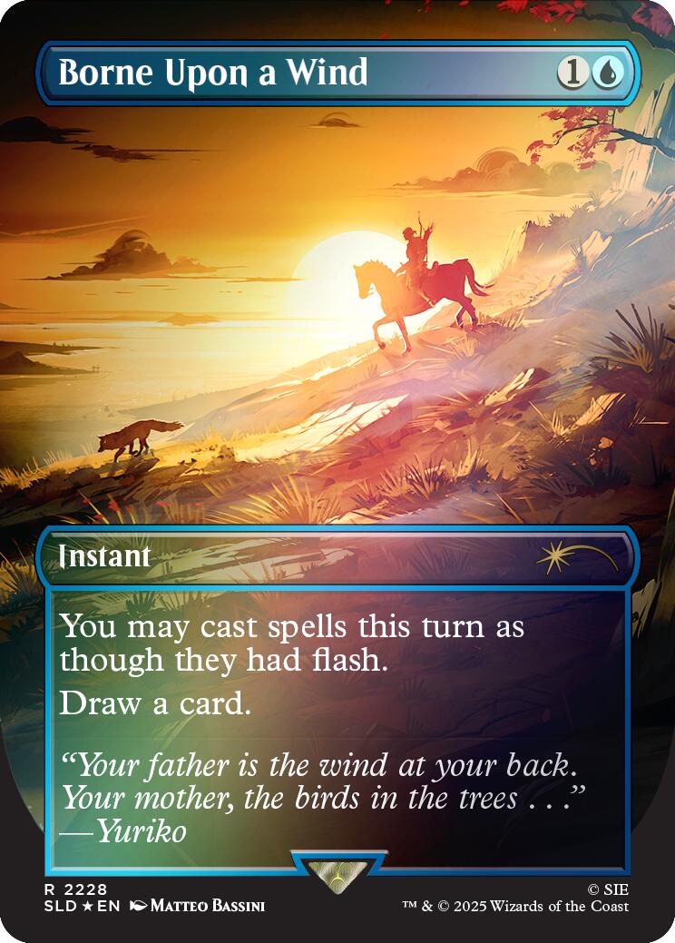 Borne Upon a Wind (Rainbow Foil) [Secret Lair Drop Series] - Destination Retro