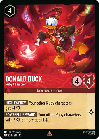 Donald Duck - Ruby Champion (121/204) [Whispers in the Well] - Destination Retro