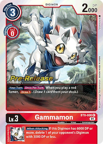 Gammamon [BT8-008] [New Awakening Pre-Release Cards] - Destination Retro