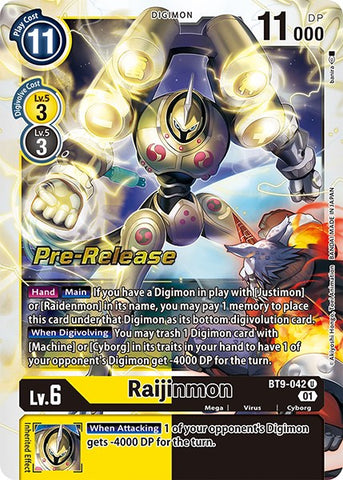Raijinmon [BT9-042] [X Record Pre-Release Promos] - Destination Retro