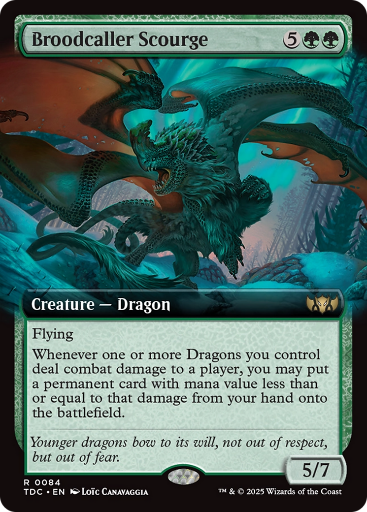 Broodcaller Scourge (Extended Art) [Tarkir: Dragonstorm Commander] - Destination Retro