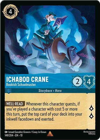 Ichabod Crane - Bookish Schoolmaster (148/204) [Whispers in the Well] - Destination Retro