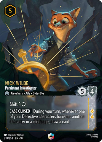 Nick Wilde - Persistent Investigator (Enchanted) (239/204) [Whispers in the Well] - Destination Retro